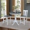 International Concepts Round 36 in Rd Ped Gathering Ht Table, 2 San Remo Stools, White/Heather Gray, 36 in W, 36 in L, Wood K05-36RT-6B-S102-2 - alternate 4